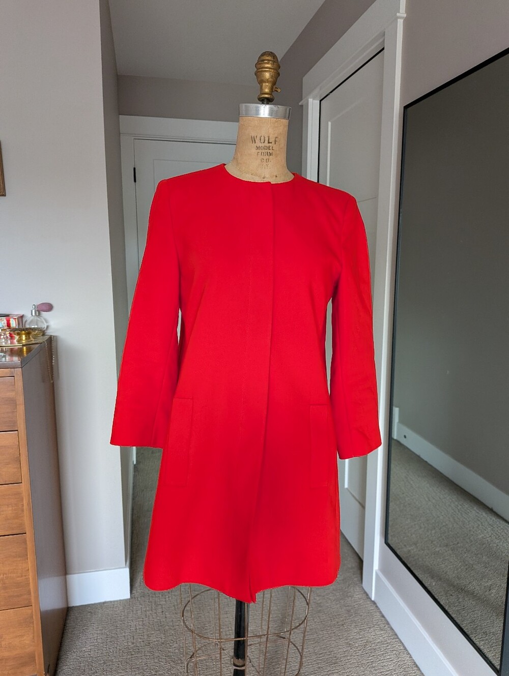 Zara Red Women's Coat